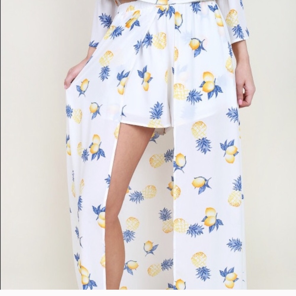 Altar’d State Tropical Burst Maxi Shorts